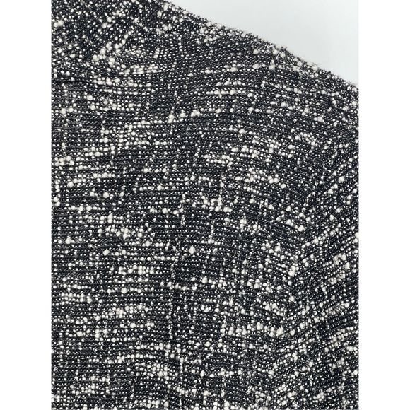 Club Monaco Cardigan Sweater Open Women Small Marled Black White Draped - Picture 8 of 13